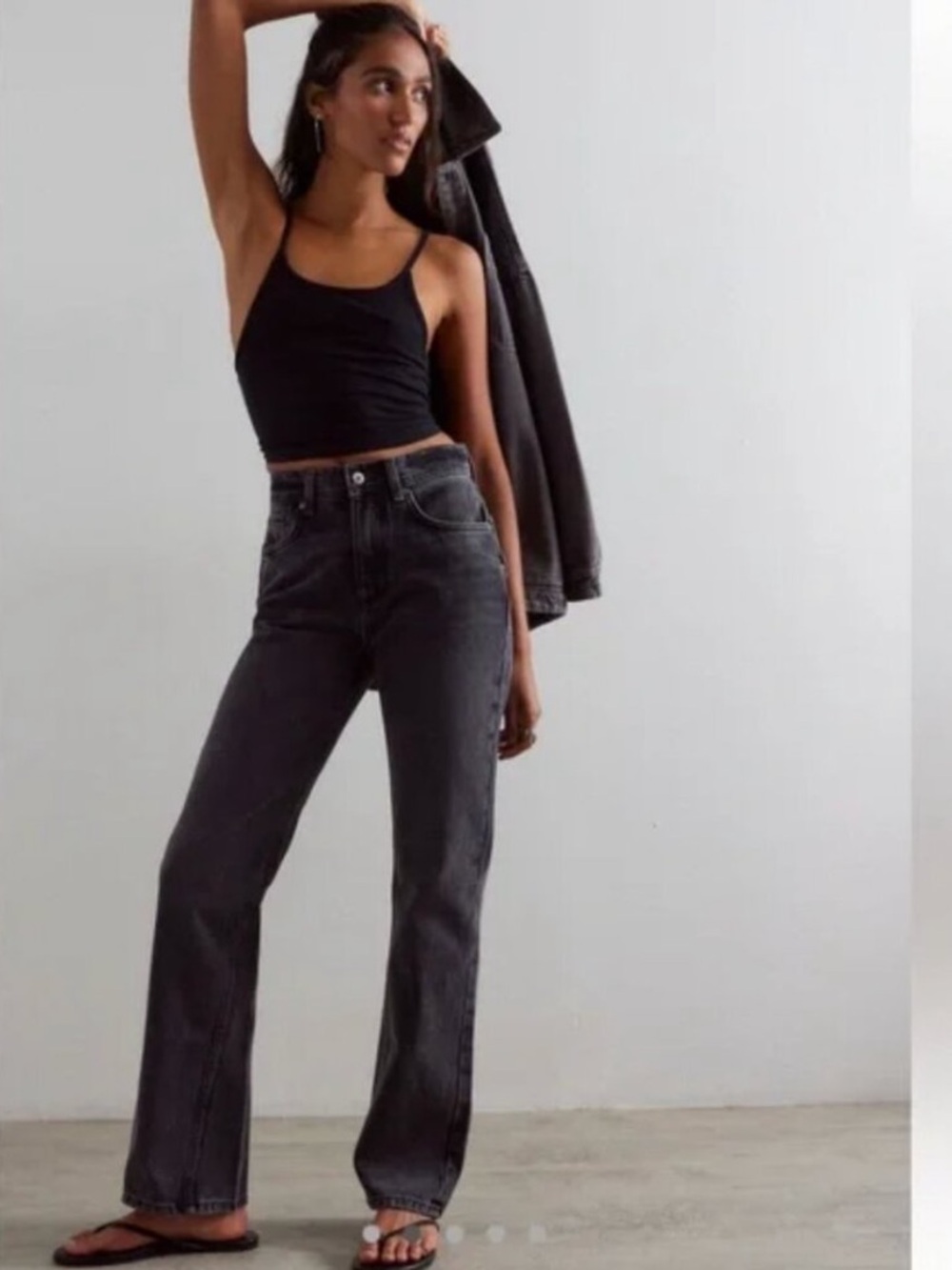 {NWT} We The Free Xena Slim Straight Jeans in Dark Knight - Size 29